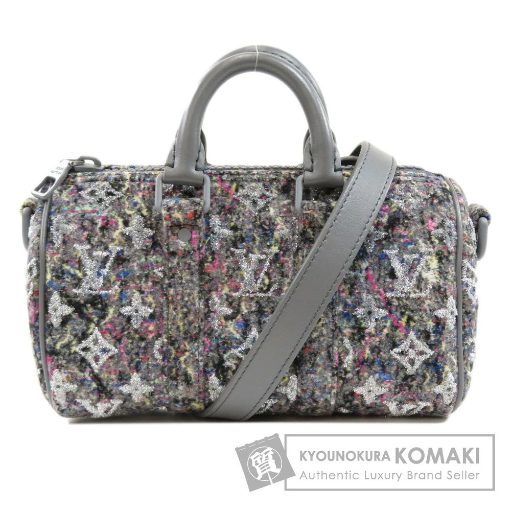 Louis Vuitton Keepall LV Felt Handbag Leather
